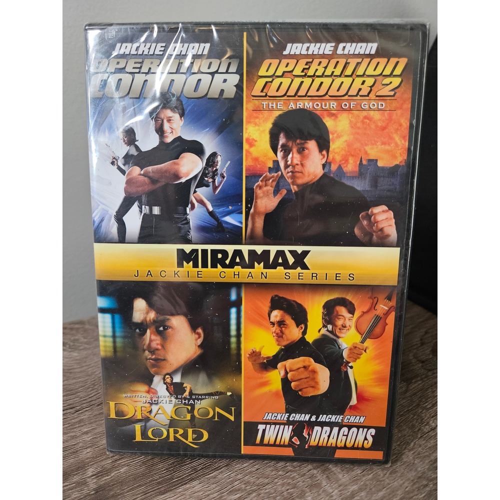 Jackie Chan Action 4 Film DVD Set Operation Condor 1 & 2 Dragon Lord Twin Dragon